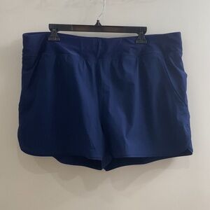 Lands End Navy Blue Swim Shorts Size 18